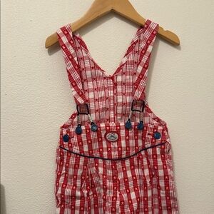Vintage Red Plaid (with stars) Oshkosh Overalls